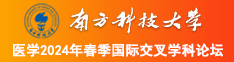 白虎视频网站黄色爆操混血南方科技大学医学2024年春季国际交叉学科论坛